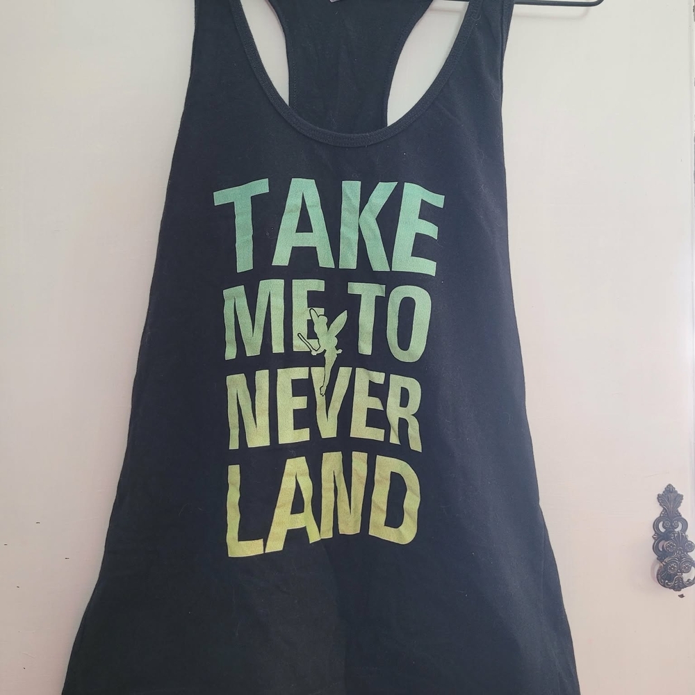 American Apparel Black Tank Top with Green Graphic